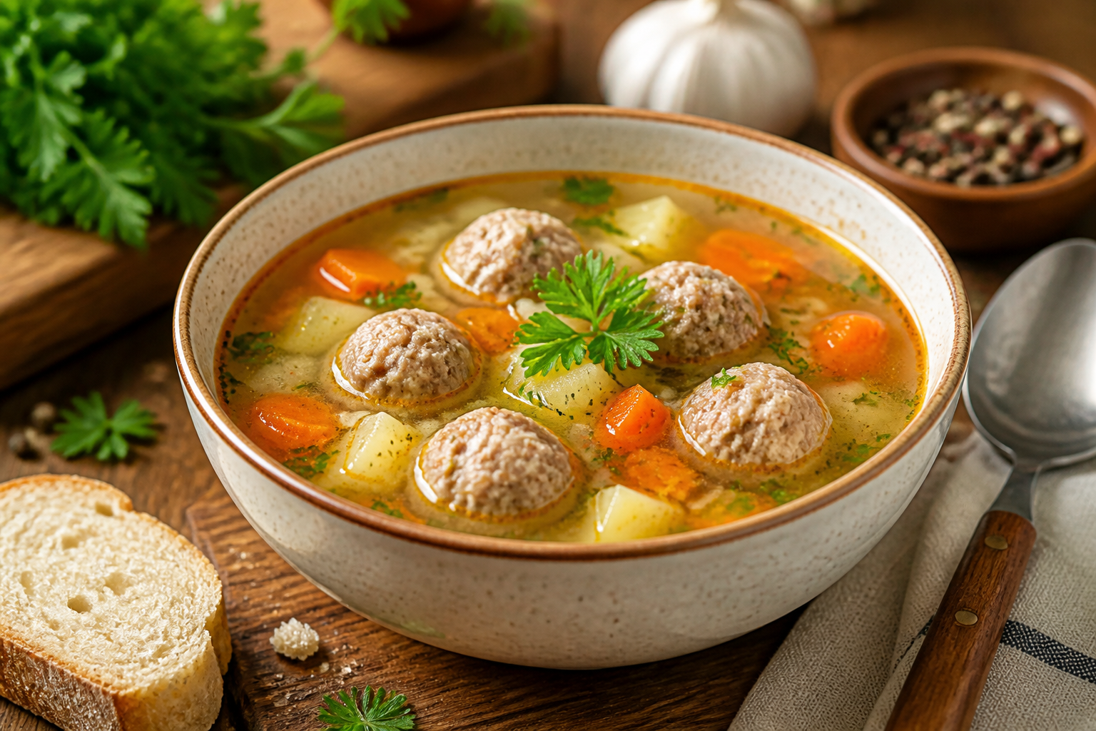 рецепт вкуснейшого супа с фрикадельками — иллюстрация к статье «рецепт вкуснейшого супа с фрикадельками»
