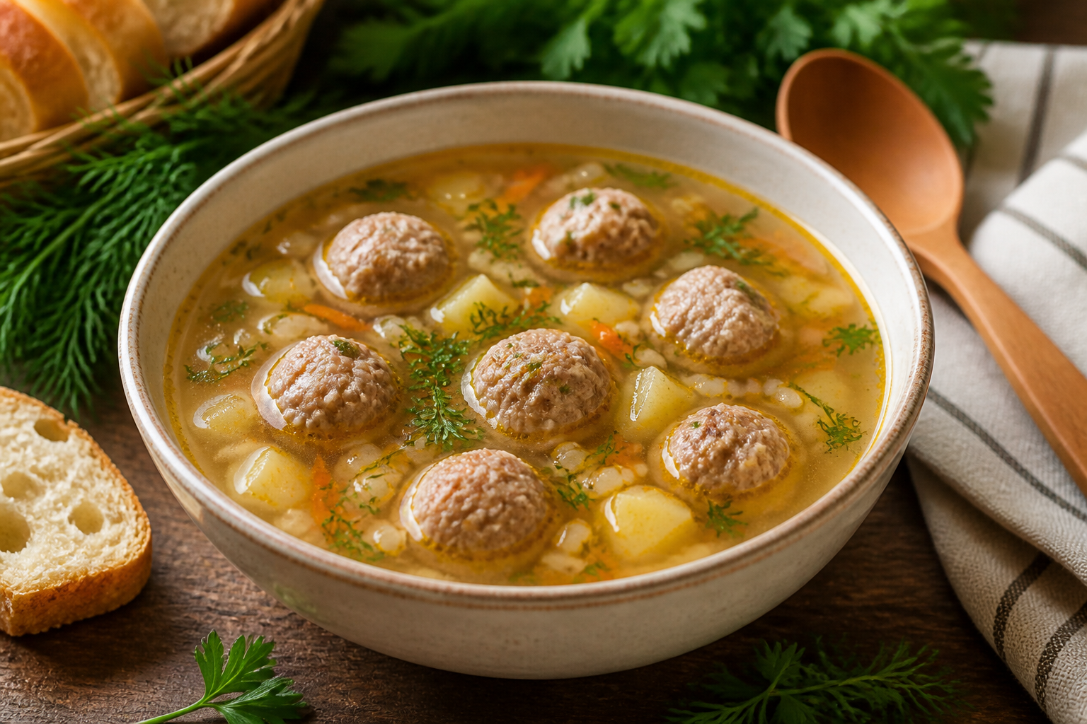 рецепт вкуснейшого супа с фрикадельками — иллюстрация к статье «рецепт вкуснейшого супа с фрикадельками»