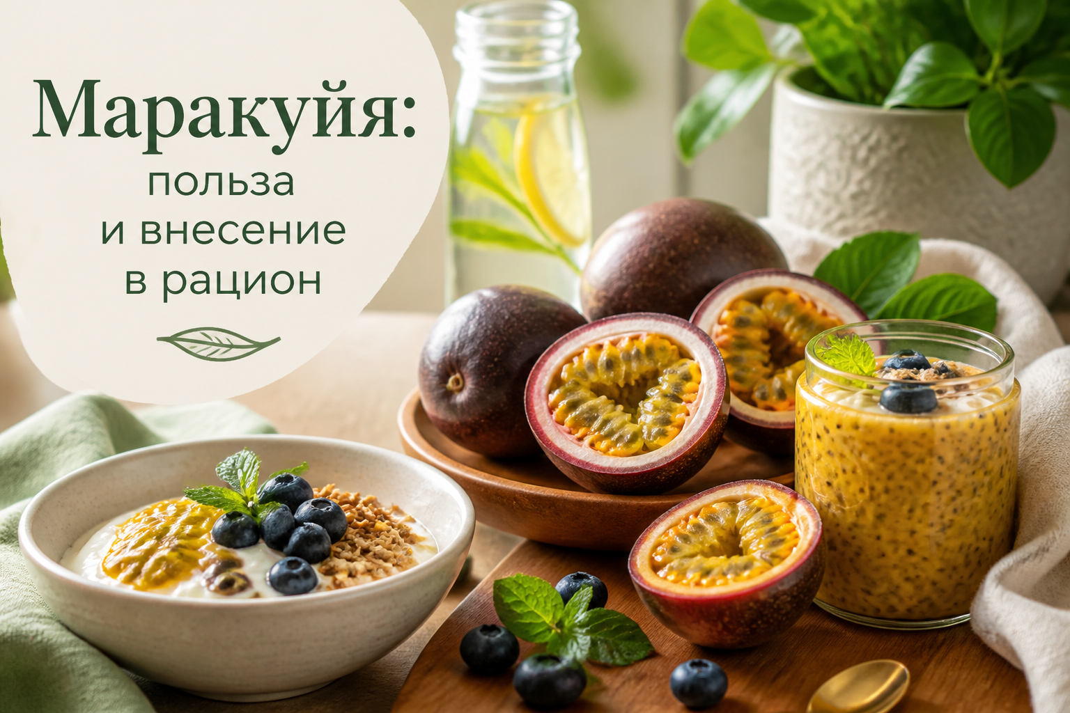 маракуйя польза и внесение в рацион — иллюстрация к статье «маракуйя польза и внесение в рацион»