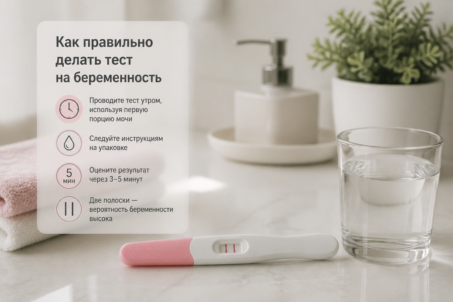 как правильно делать тест на беременность — иллюстрация к статье «как правильно делать тест на беременность»