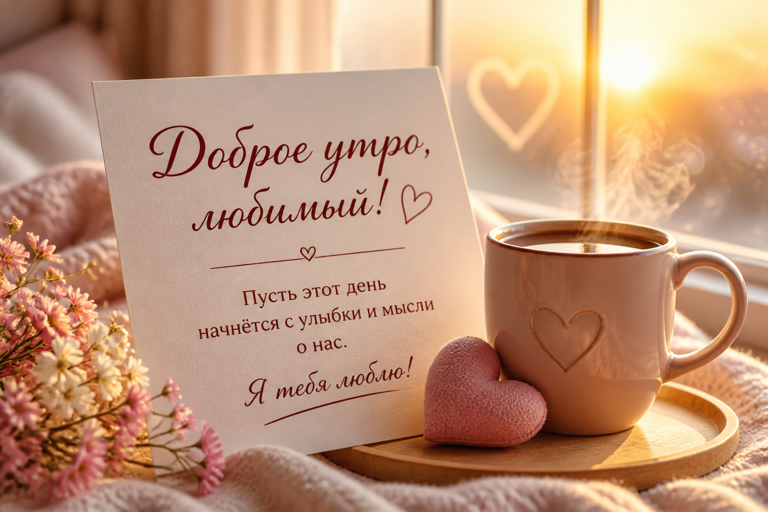 Тёплые пожелания любимому человеку — иллюстрация к статье «доброе утро: картинки с наилучшими пожеланиями»