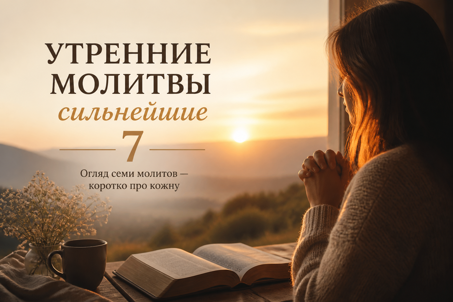 Огляд семи молитов — коротко про кожну — иллюстрация к статье «утренние молитвы сильнейшие 7»