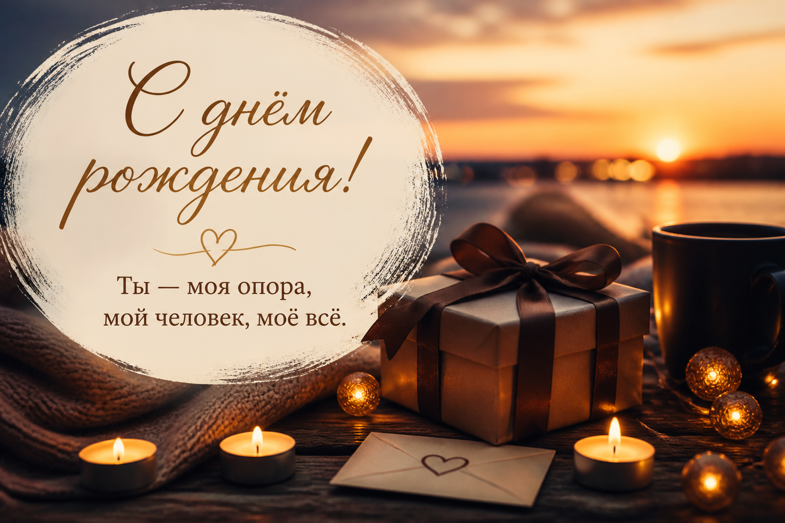 Короткие — когда слов немного, но они точные — иллюстрация к статье «с днем рождения любимому мужчине»