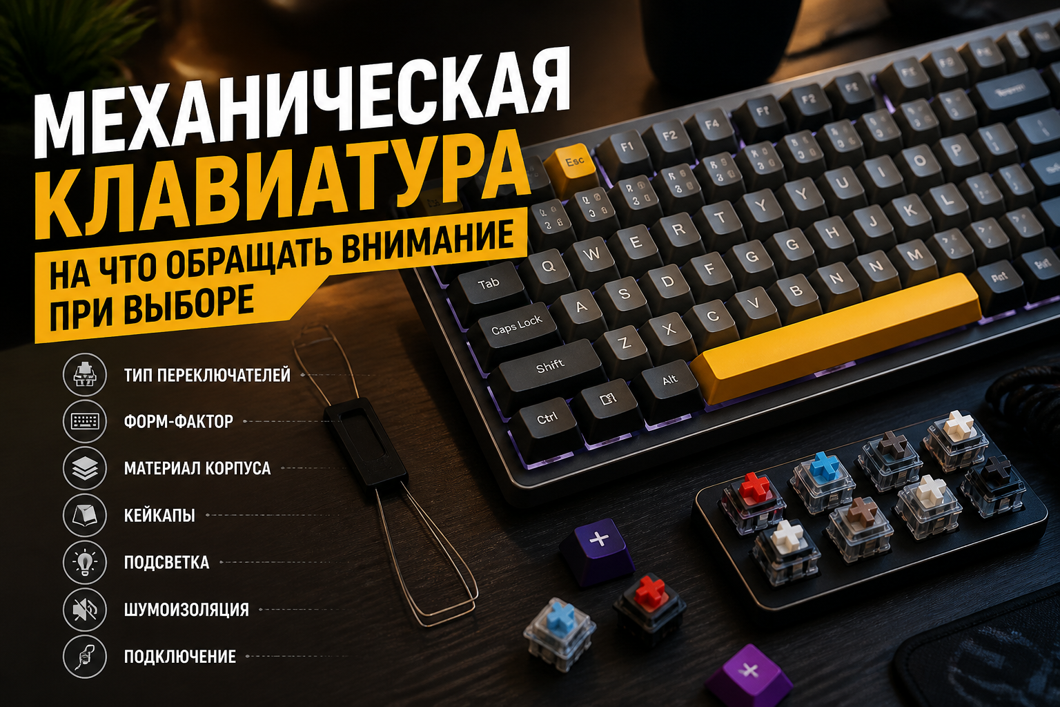 Механическая клавиатура: на что обращать внимание при выборе