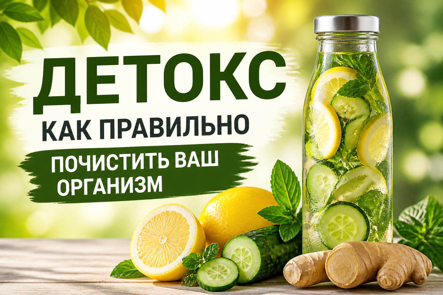 Детокс: как правильно почистить организм