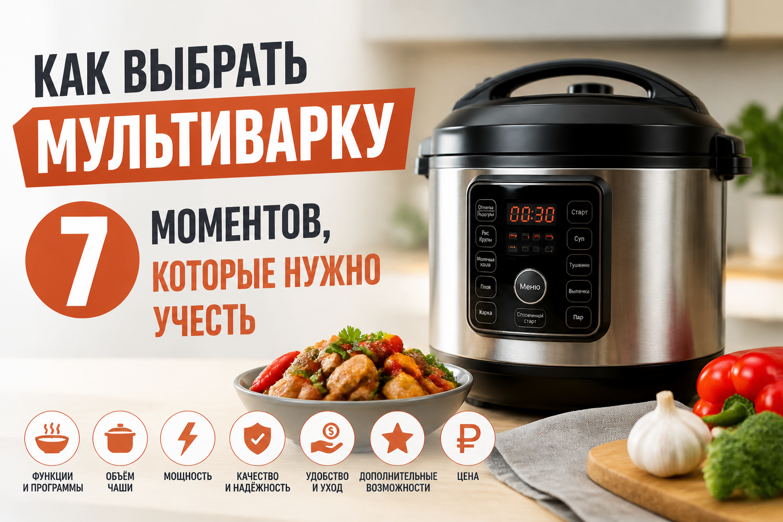 Как выбрать мультиварку: 7 важных моментов