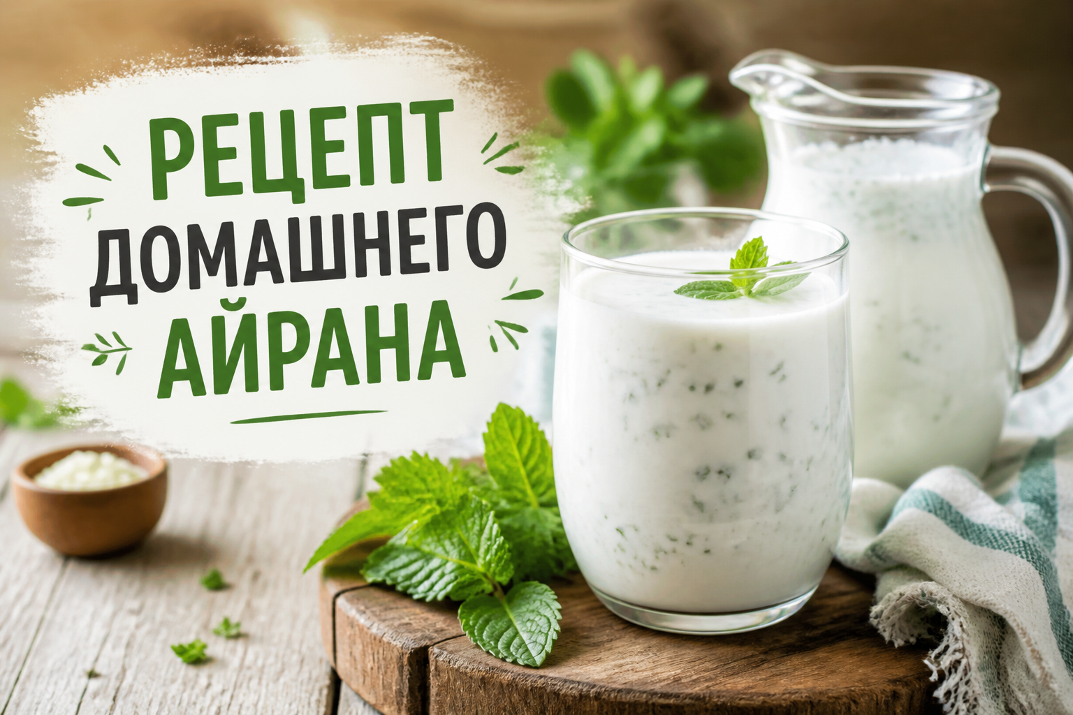 Рецепт домашнего айрана: классический и с вариациями